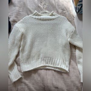 White Chunky Knit Sweater